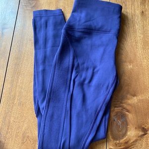 Purple lululemon fleece lined leggings